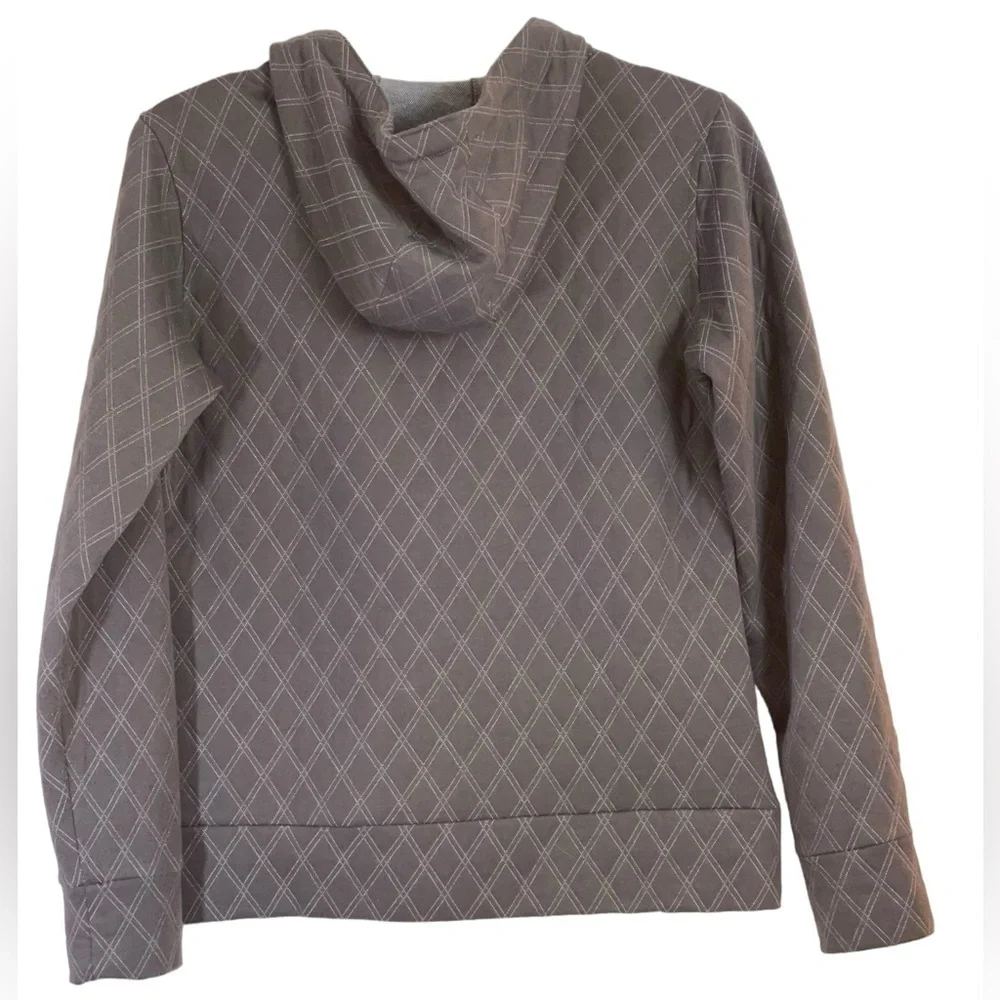 Women’s Kavu , waffle knit quilted hooded jacket, full zip. Size large GUC - Picture 2 of 8